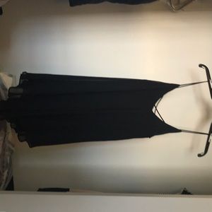 Black slip dress
